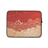 Piranha Profits Waves Laptop Sleeve (Red)