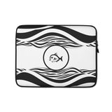 Piranha Profits Waves Laptop Sleeve (Black)