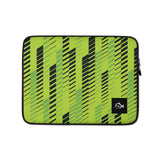 Piranha Profits Abstract Laptop Sleeve (Green)