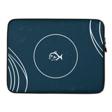 Piranha Profits Waves Laptop Sleeve (Navy)