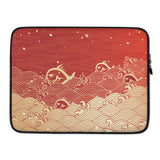 Piranha Profits Waves Laptop Sleeve (Red)
