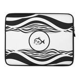 Piranha Profits Waves Laptop Sleeve (Black)