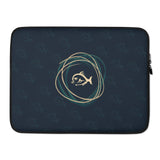 Piranha Profits Laptop Sleeve (Turquoise)